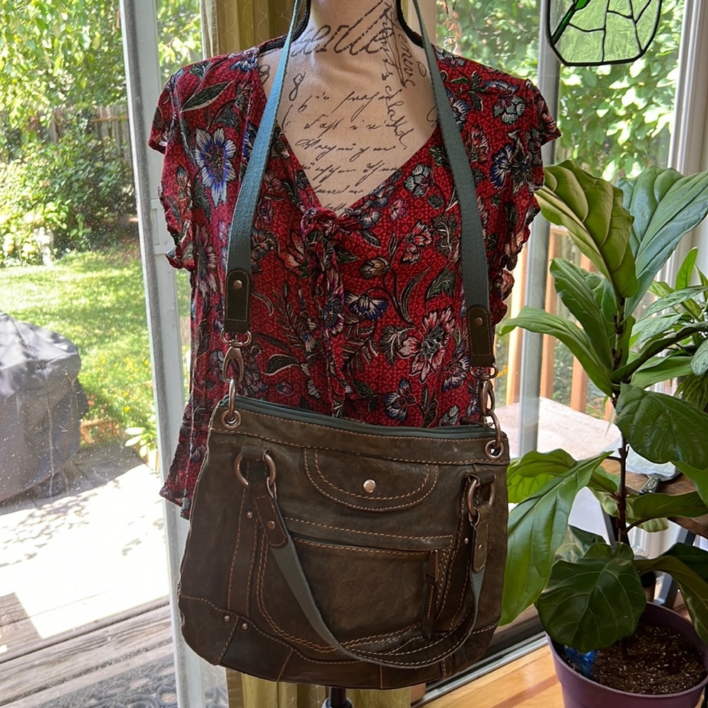 Fossil Long Live Vintage 1954 khaki bag